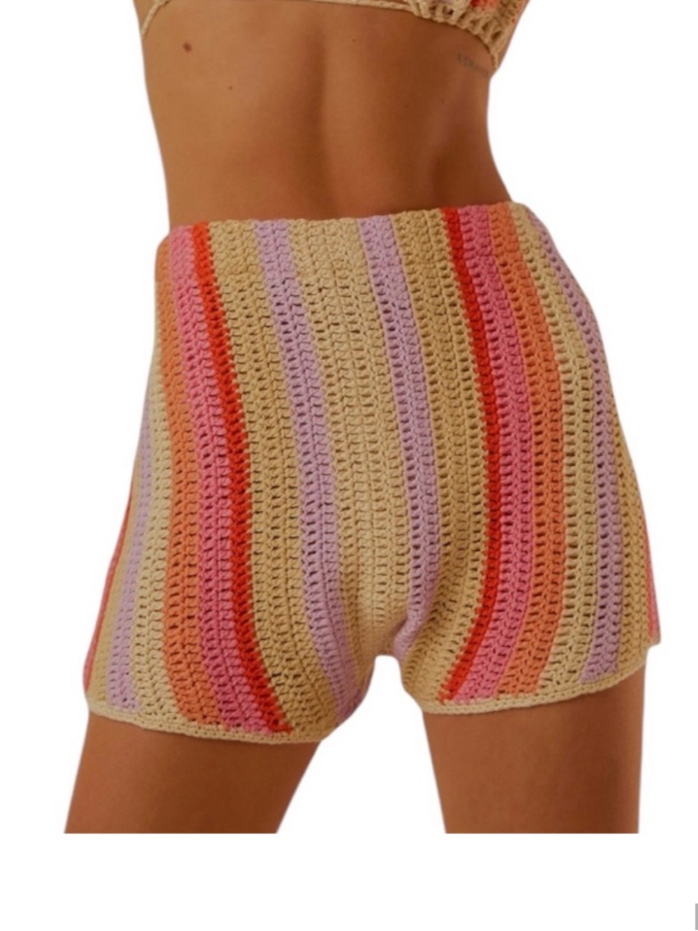 Peppermayo Sunburst knit shorts